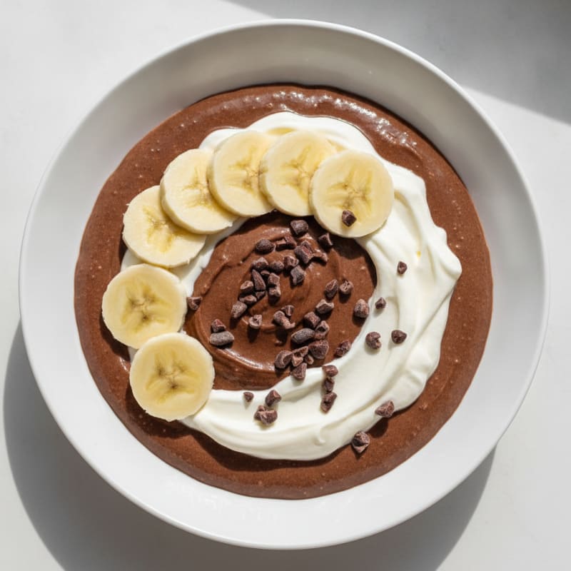 Silky Chocolate Protein Pudding with Greek Yogurt