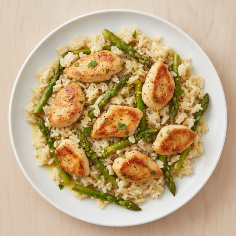 One-Pan Lemon Herb Roasted Chicken and Rice