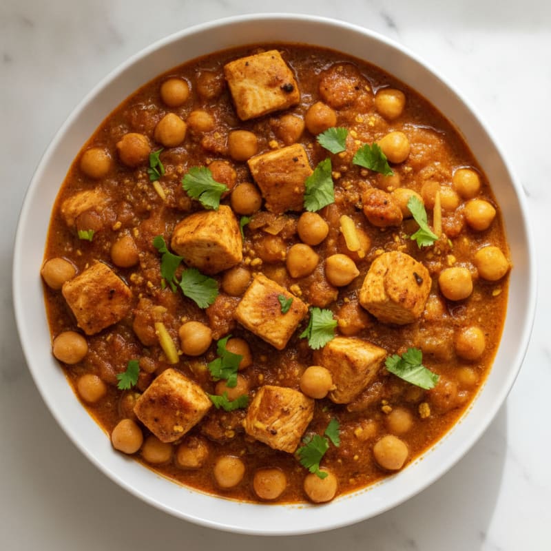 Hearty Chickpea and Tomato Curry