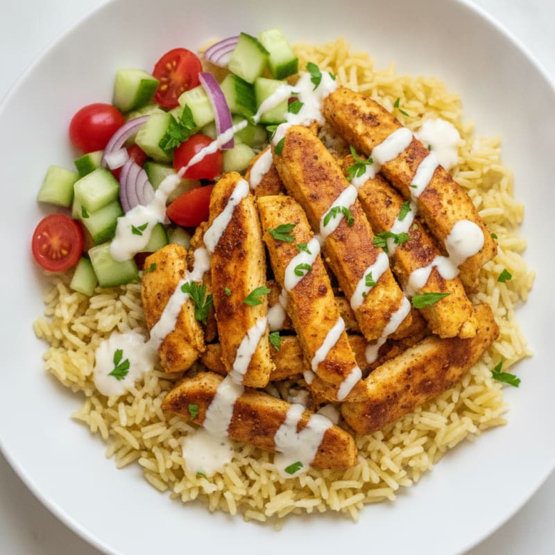 Chicken Shawarma Rice Bowl