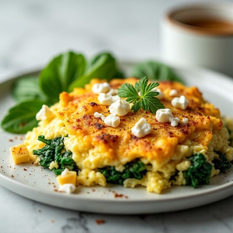 Egg White Scramble with Lean Turkey and Spinach