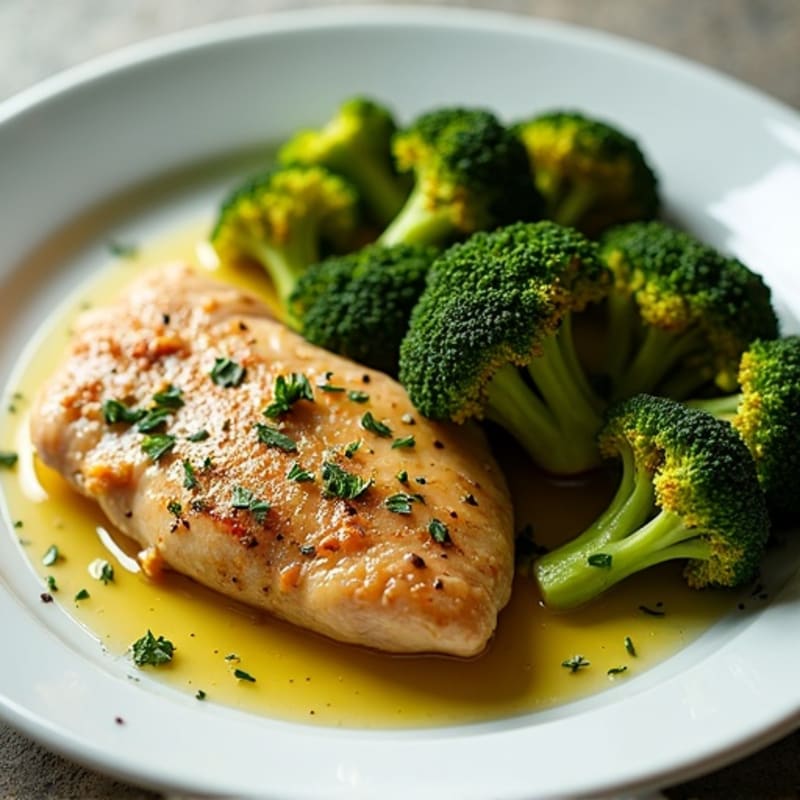 Sheet Pan Lemon Herb Chicken and Roasted Broccoli
