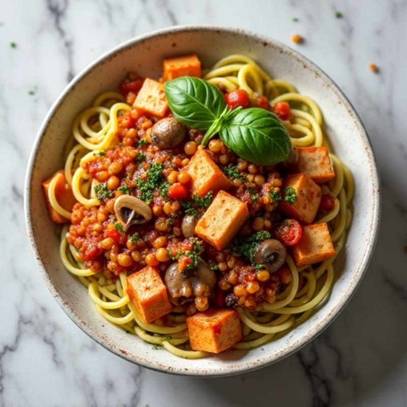 Hearty Mushroom Ragu with Zucchini Noodles
