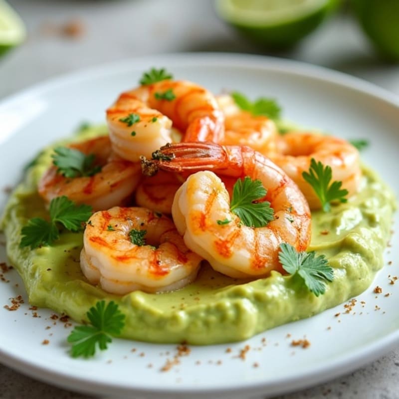 Fresh Lime-Marinated Shrimp with Creamy Avocado