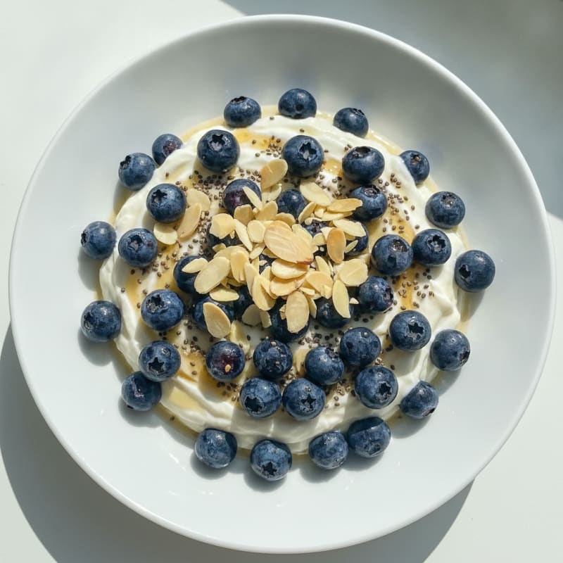 Greek Yogurt Protein Pudding with Berries