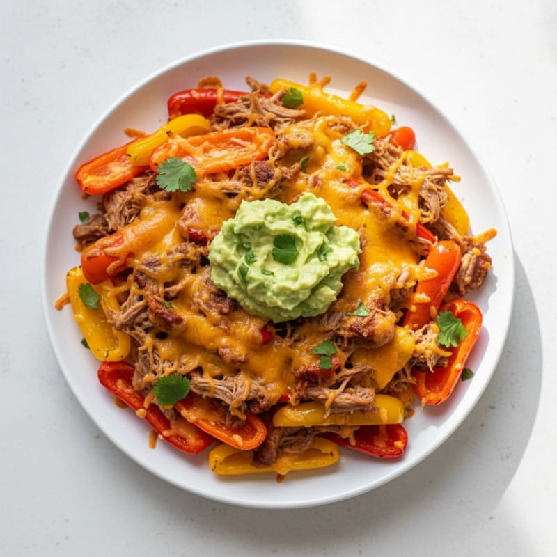 Smoky Pulled Pork Nachos with Zesty Avocado