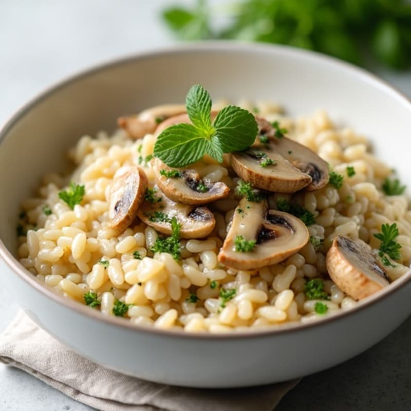 Creamy Mushroom Risotto with Fresh Herbs