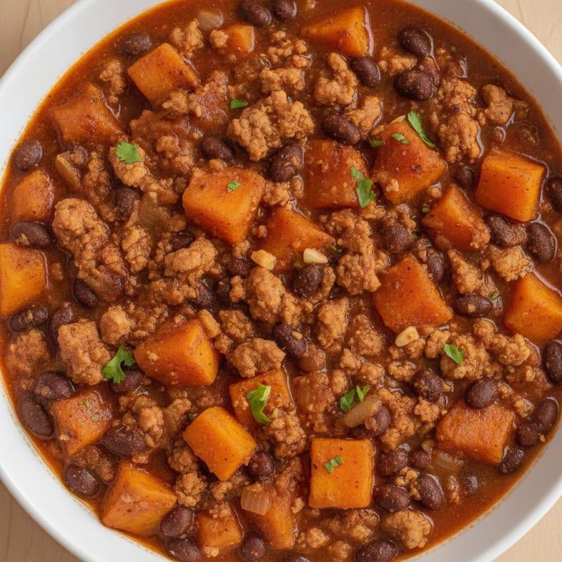 Sweet Potato and Black Bean Chili