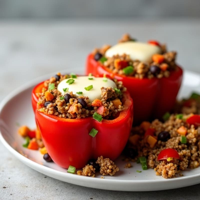 Lean Beef Stuffed Bell Peppers