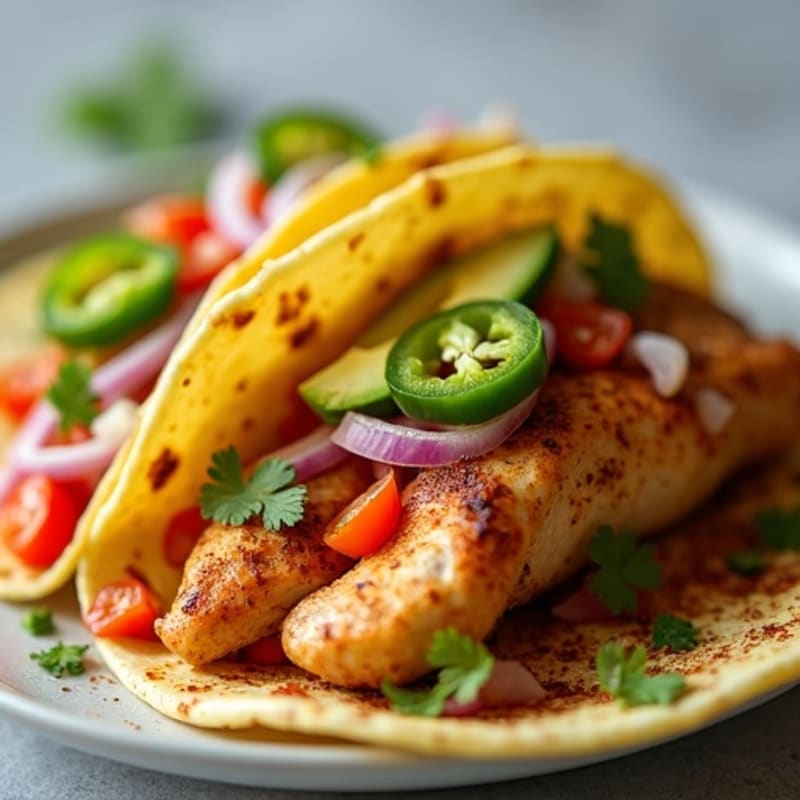 Spicy Roasted Chicken Tacos with Fresh Pico