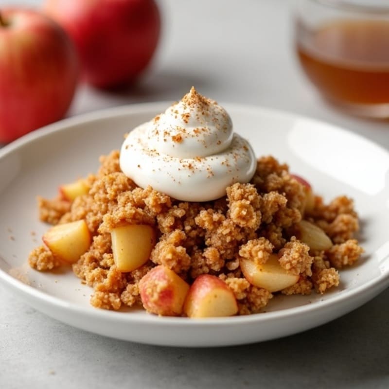 Warm Spiced Apple Oat Crumble