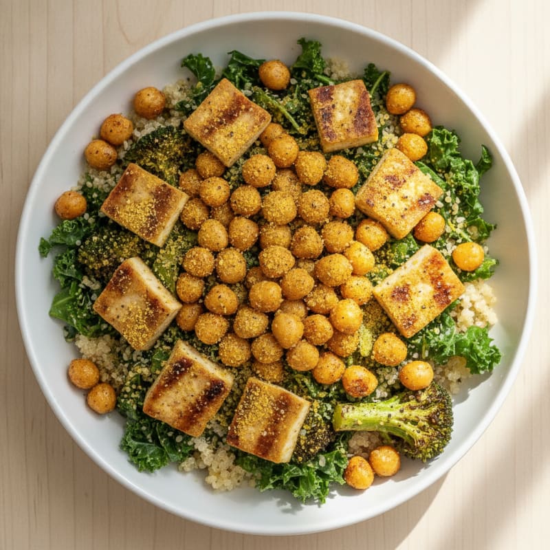 Roasted Chickpea and Veggie Buddha Bowl