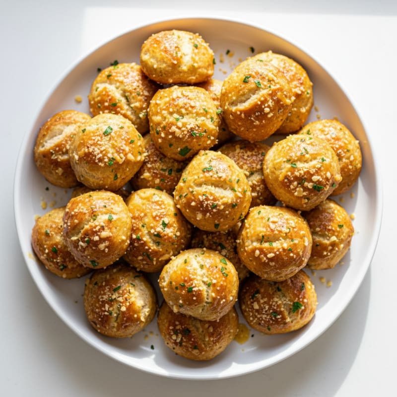 High-Protein Garlic Parmesan Pretzel Bites
