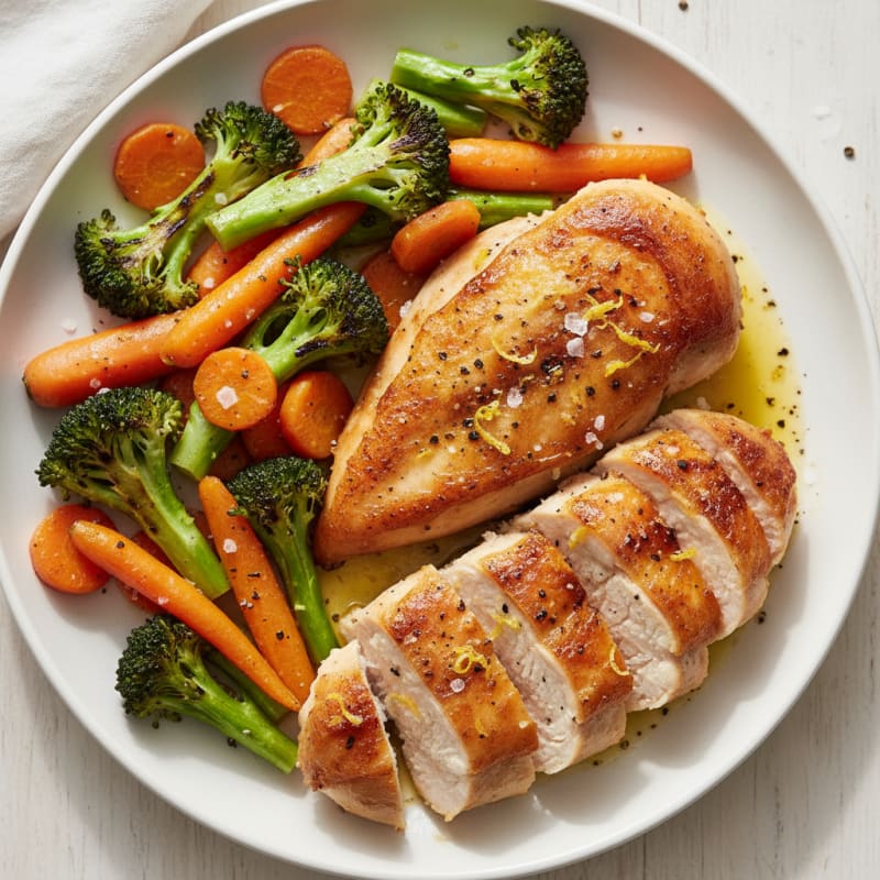 Crispy Lemon-Herb Roasted Chicken