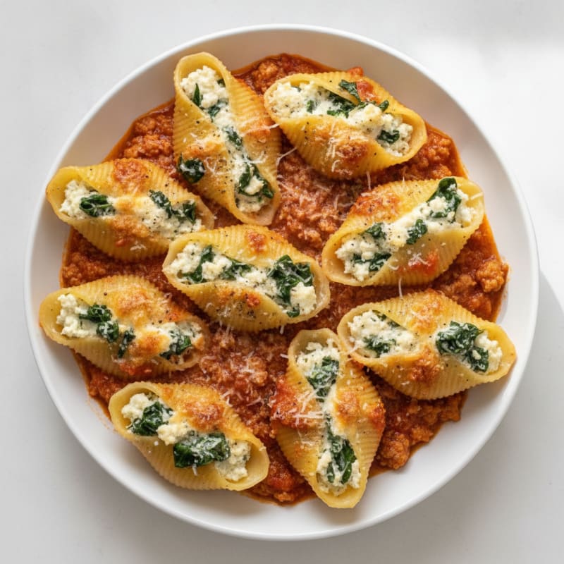 Spinach Ricotta Stuffed Shells