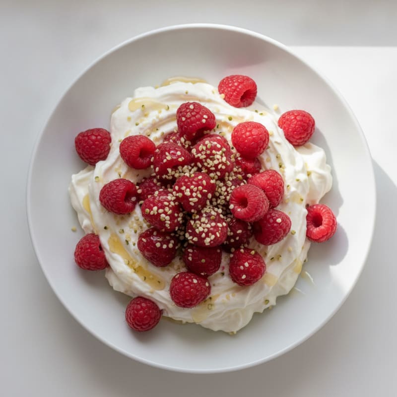 Silky Greek Yogurt Protein Mousse with Berries