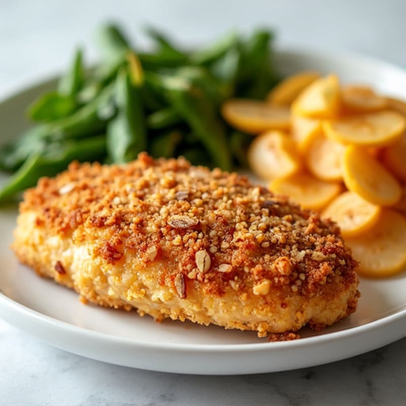 Oven-Baked Crispy Almond-Crusted Chicken