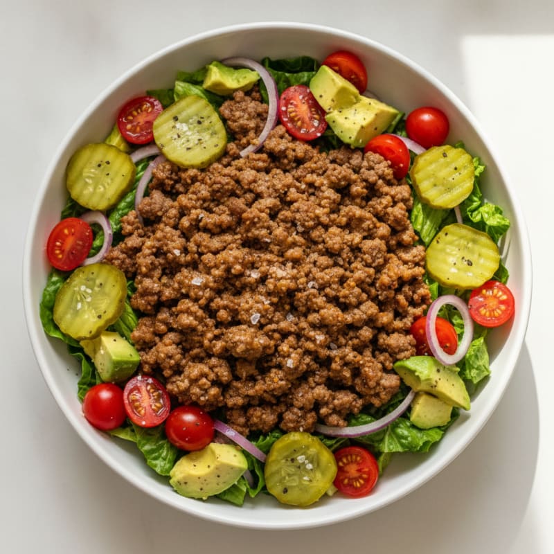 Classic Beef Burger Bowl