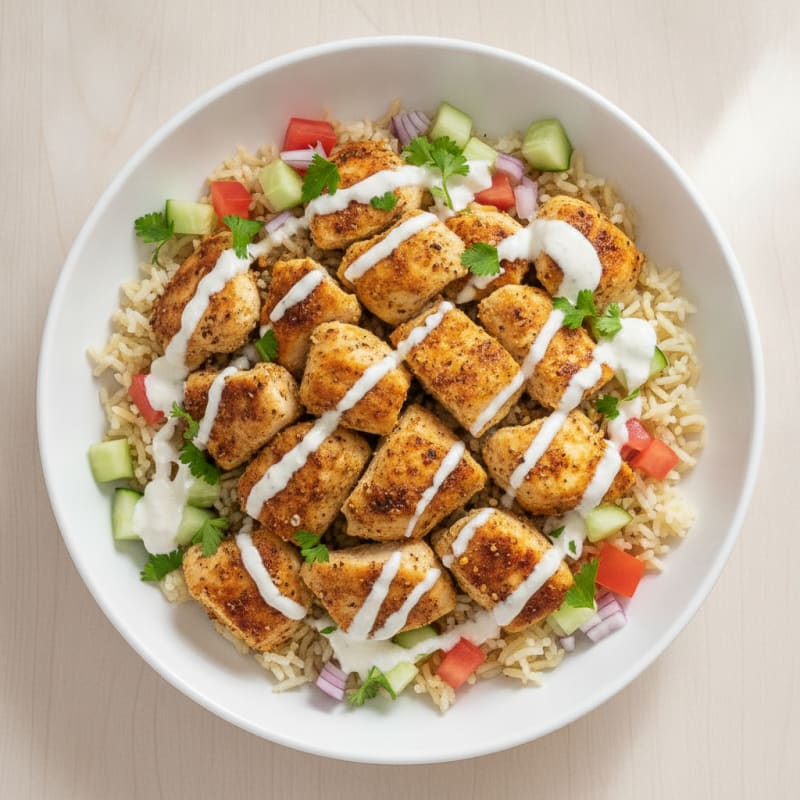 Chicken Shawarma Rice Bowl