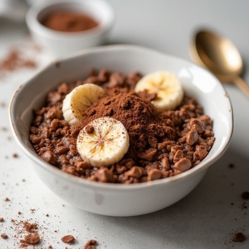 Gooey Chocolate Protein Baked Oats