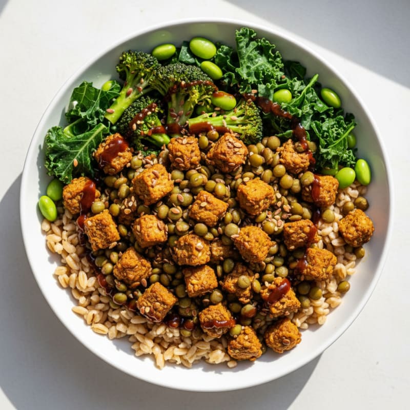 Hearty Lentil and Vegetable Power Bowl