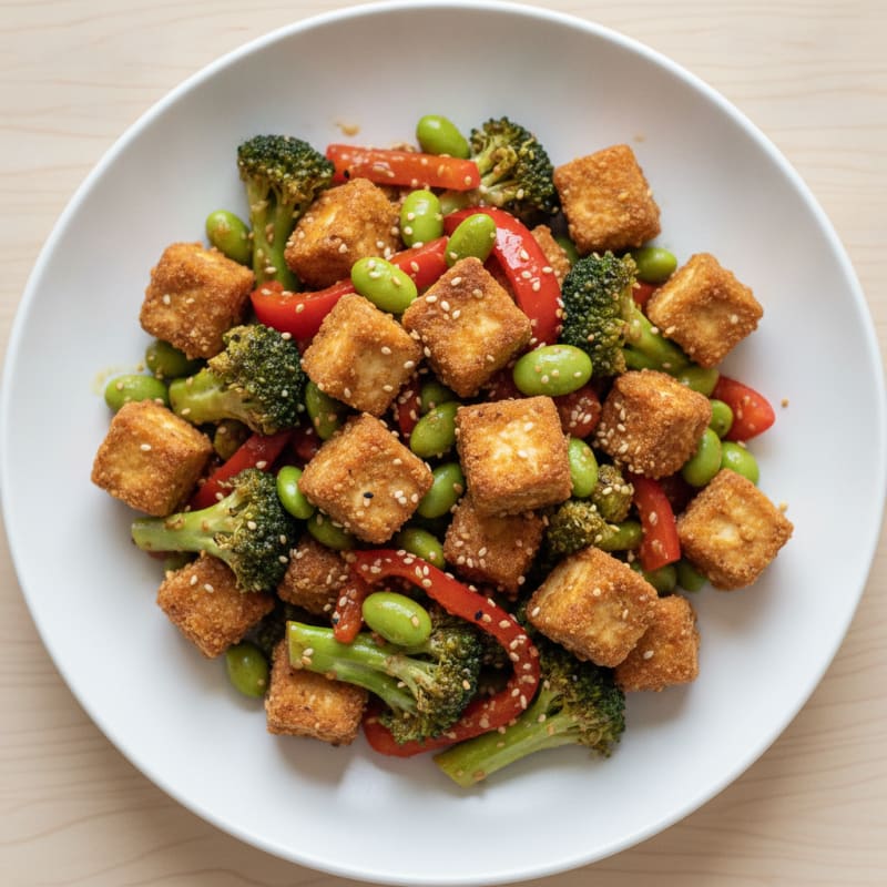 Sesame Tofu Stir-Fry