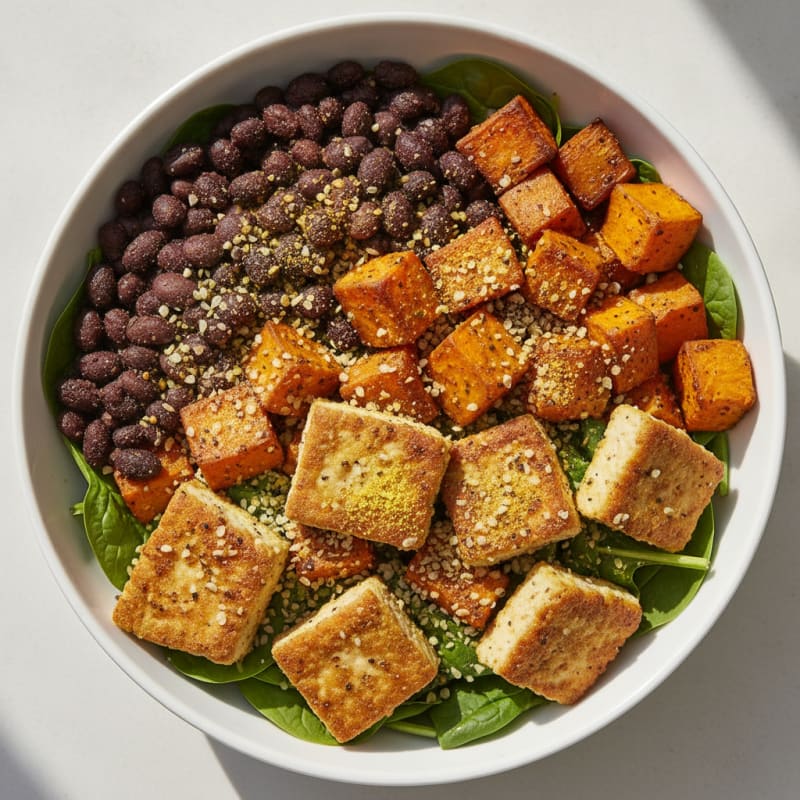 Roasted Sweet Potato and Black Bean Bowl
