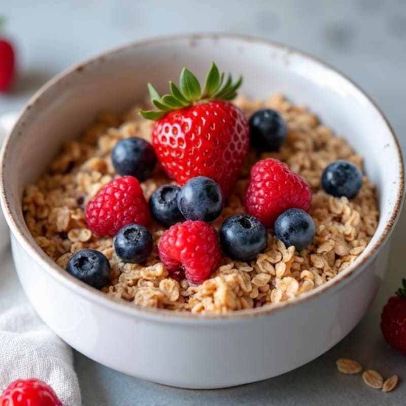 Warm Protein-Packed Berry Baked Oats