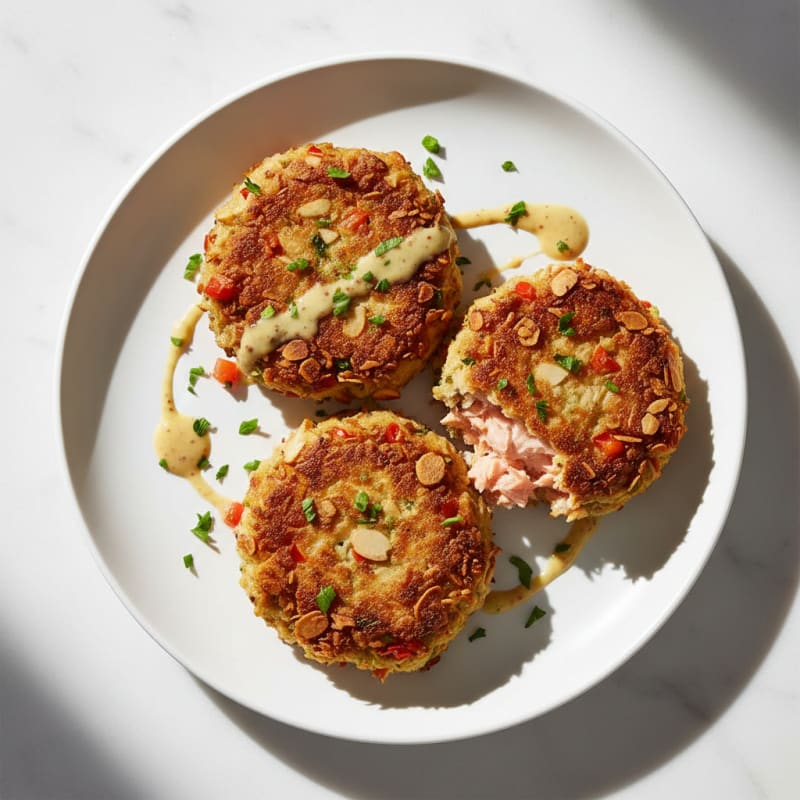 Golden Crispy Salmon Patties