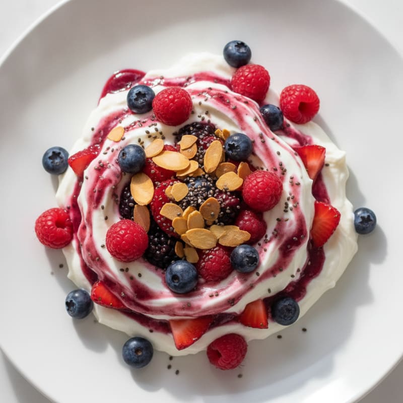 Creamy Greek Yogurt Protein Parfait with Mixed Berries