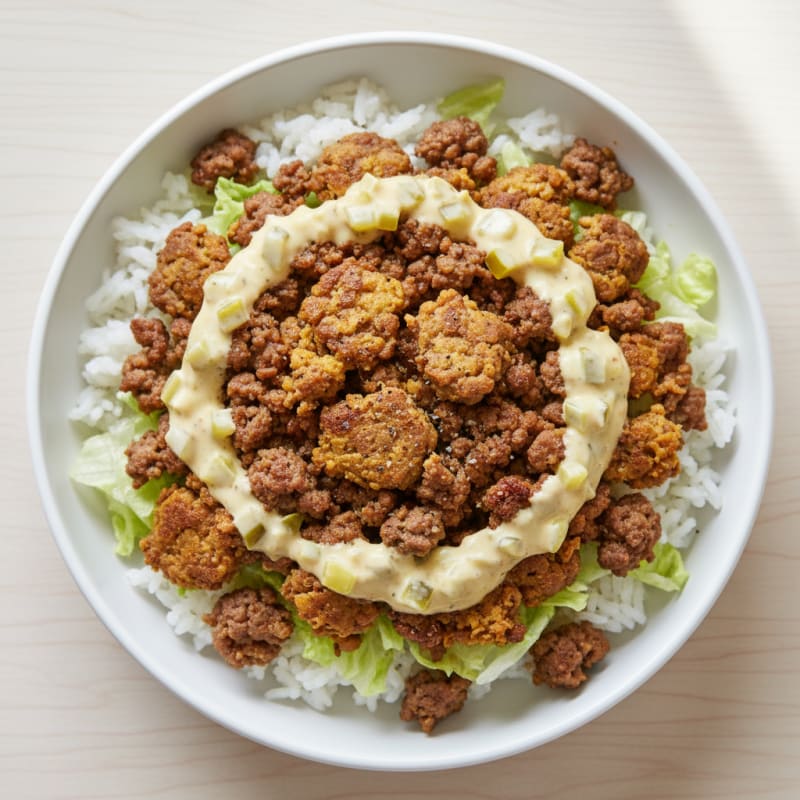 Crispy Beef and Special Sauce Bowl