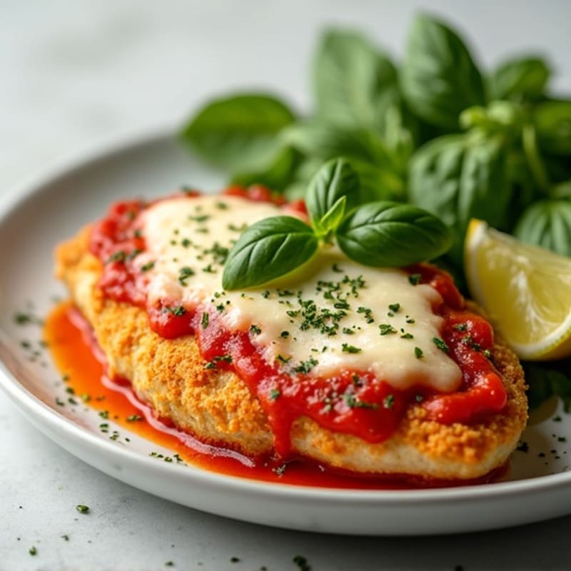 Crispy Baked Chicken Parmesan with Fresh Herbs