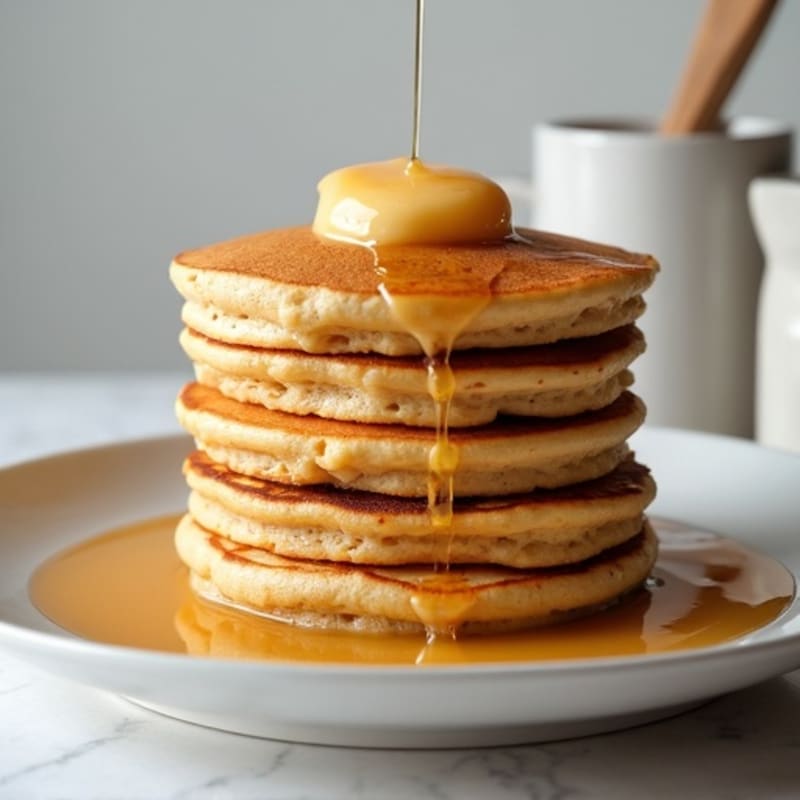 Fluffy High-Protein Whole Wheat Pancakes