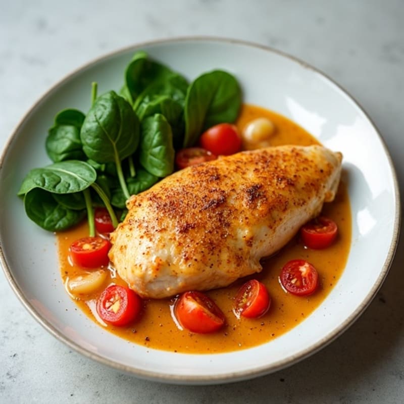 Creamy Spiced Chicken with Tomato Coconut Sauce