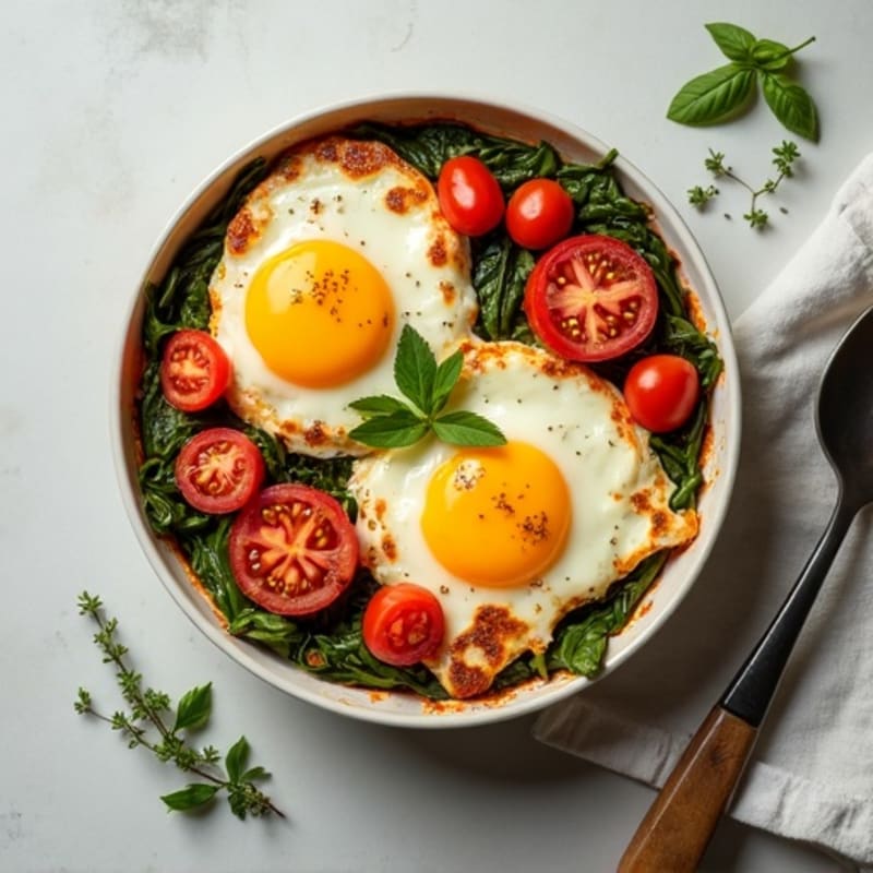 Hearty Tomato and Herb Baked Eggs