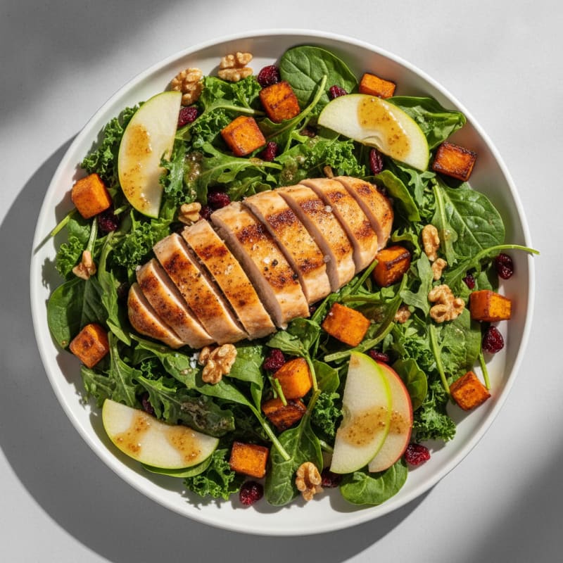 Harvest Chicken and Mixed Greens Salad