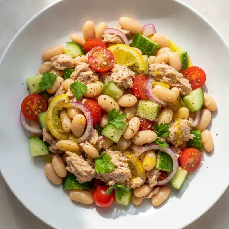 Mediterranean Tuna and White Bean Salad
