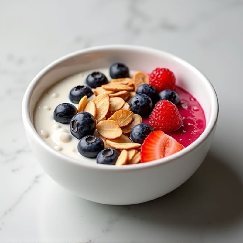 High-Protein Greek Yogurt Power Bowl with Berries and Nuts