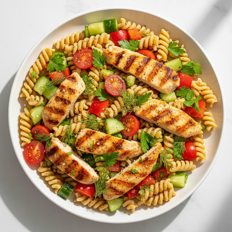 Zesty Lemon Herb Pasta Salad