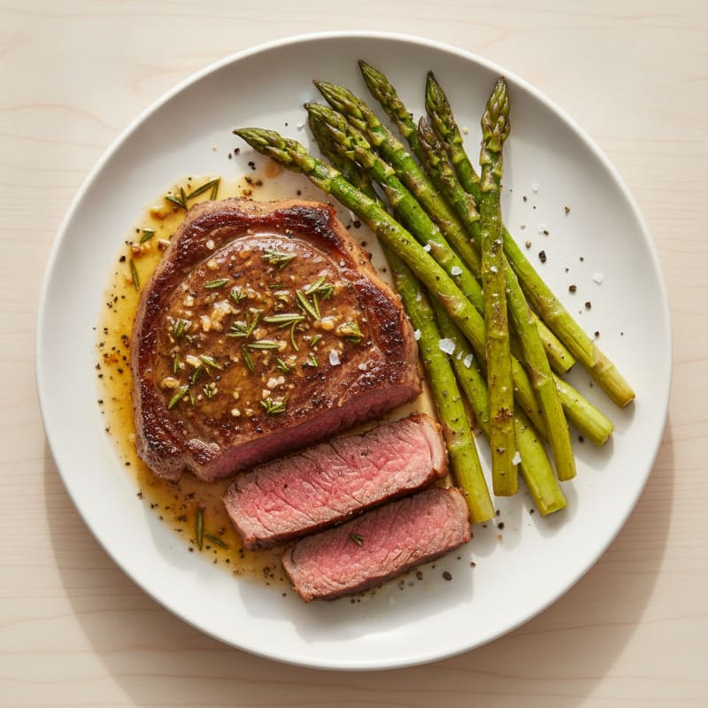 Garlic Herb Butter Pan-Seared Steak