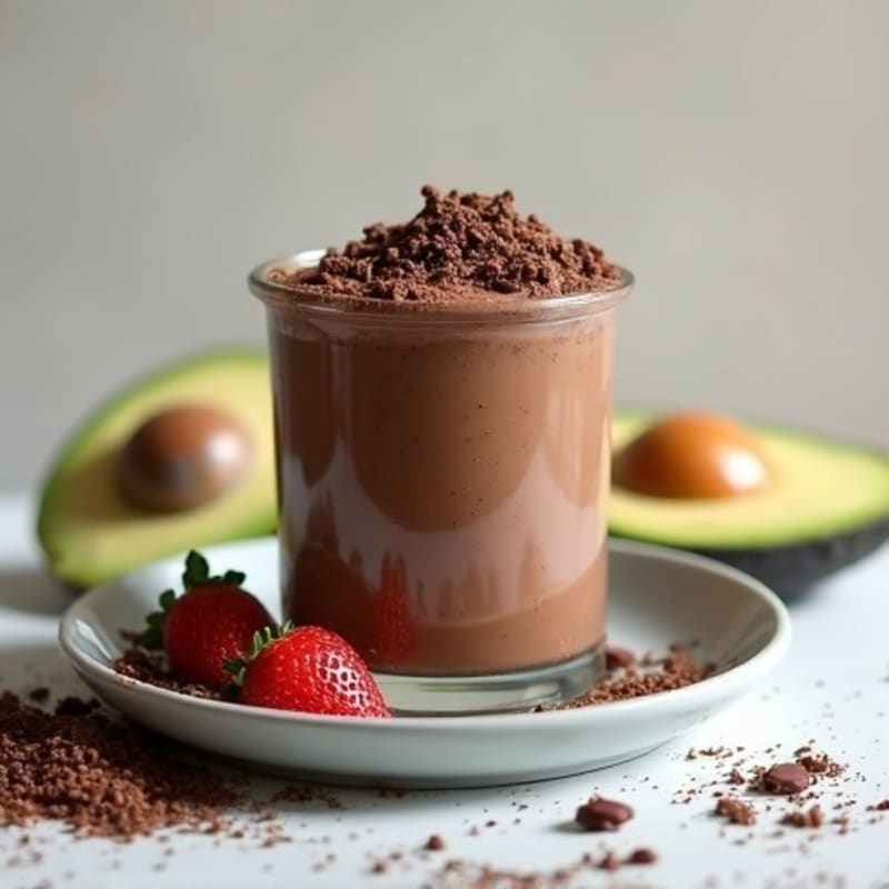 Silky Chocolate Protein Pudding with Chia Seeds