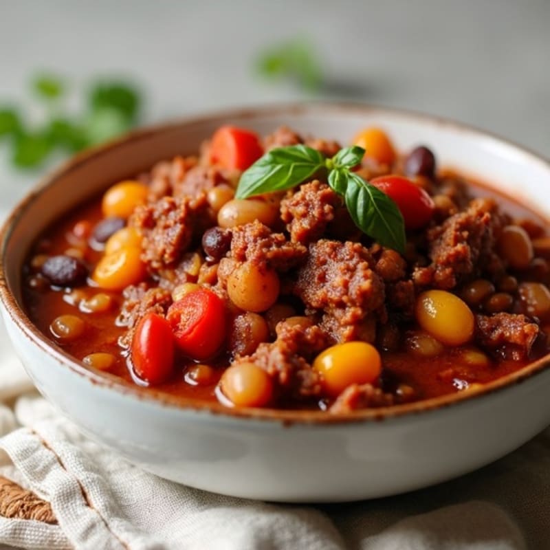 Hearty Slow Cooker Lean Beef Chili