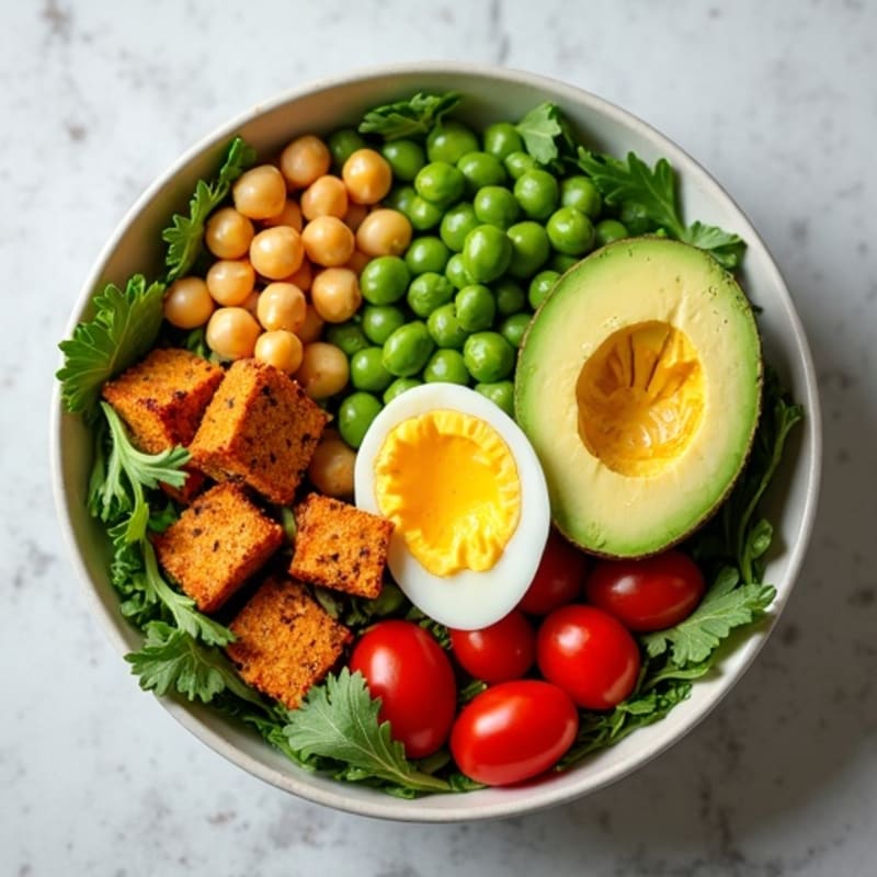 Crispy Avocado Salad Bowl