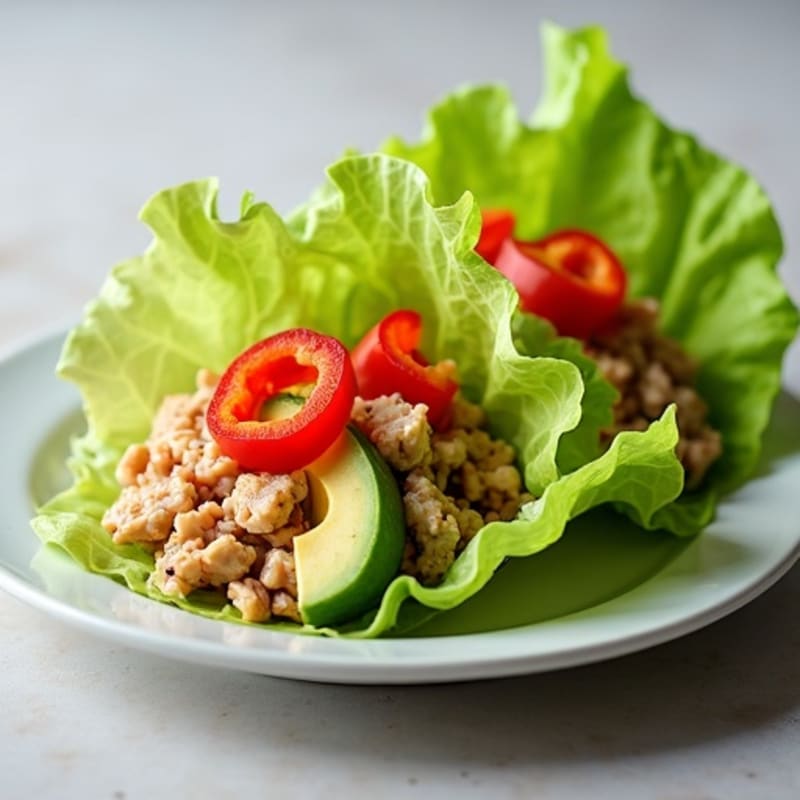 Spicy Tuna Lettuce Wraps