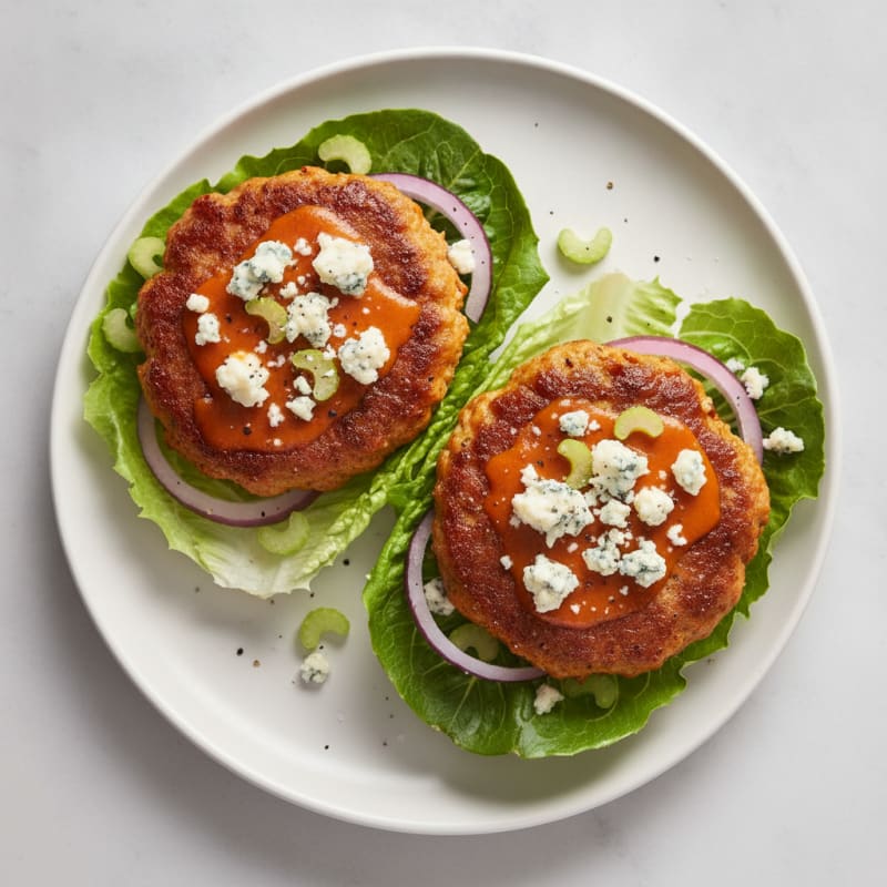 Buffalo Blue Cheese Burgers