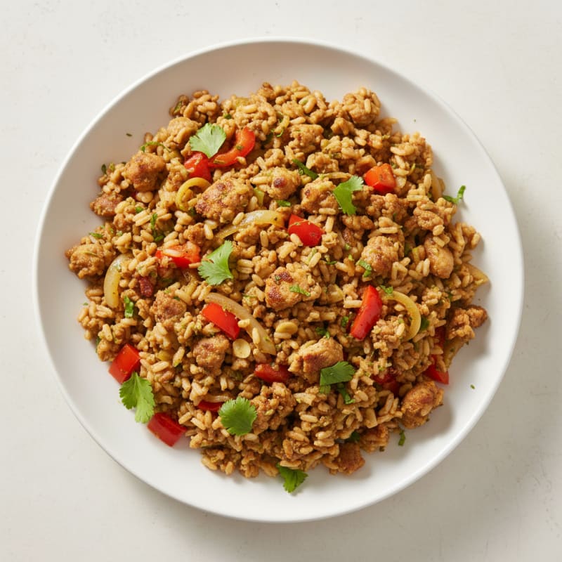 Zesty Ground Turkey and Rice Skillet
