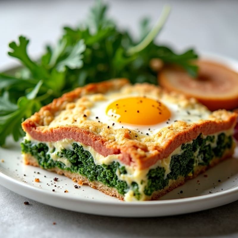 Healthy Baked Sausage and Kale Strata