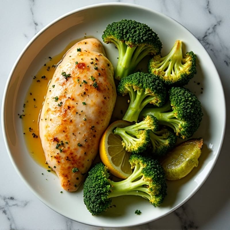 Sheet Pan Lemon Garlic Chicken and Roasted Broccoli