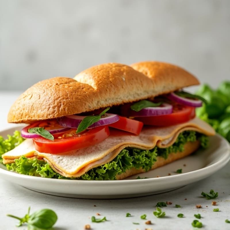 Lean Turkey Italian Sub with Fresh Herbs