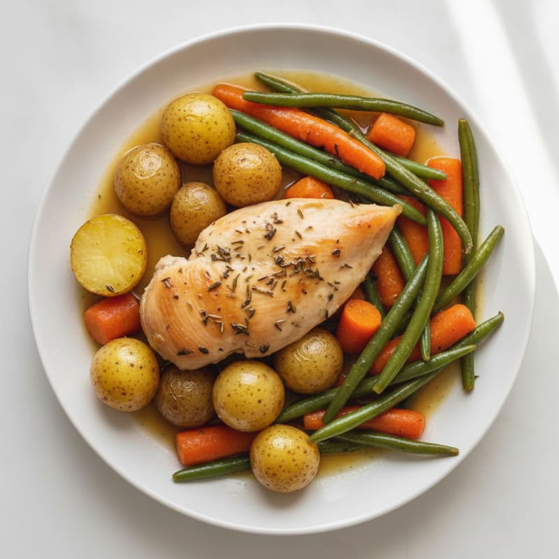 Slow Cooker Herb Chicken and Vegetables